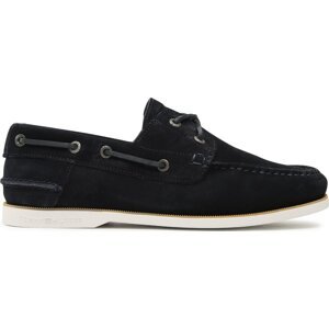 Polobotky Tommy Hilfiger Th Boat Shoe Core Suede FM0FM04505 Tmavomodrá