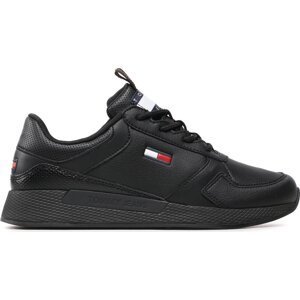 Sneakersy Tommy Jeans Flexi Runner Ess EM0EM01080 Černá