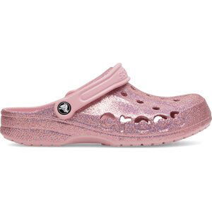 Nazouváky Crocs BAYA GLITTER CLOG 205925-606 Růžová