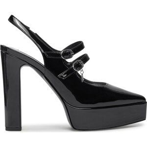 Sandály KARL LAGERFELD KL93114 Black Patent Lthr