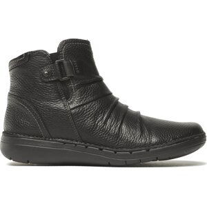 Polokozačky Clarks Un Loop Top 261686734 Black Leather