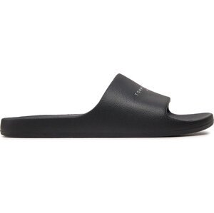 Nazouváky Tommy Jeans Tjw Printed Pu Pool Slide EN0EN02693 Black BDS