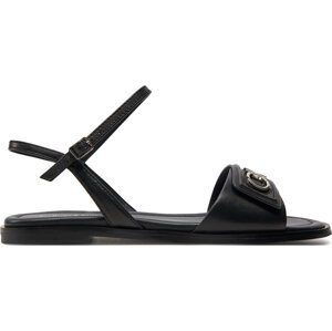 Sandály Calvin Klein Flat Sandal Relock Lth HW0HW01942 Black BEH