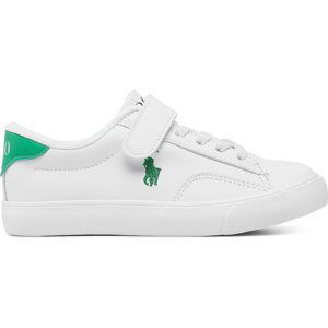 Sneakersy Polo Ralph Lauren Theron V Ps RF104101 White Smooth PU/Green w/ Green PP