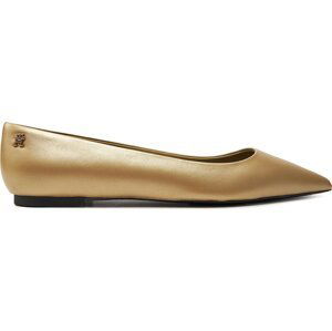 Baleríny Tommy Hilfiger Gold Pointed Ballerina FW0FW07883 Gold 0HS