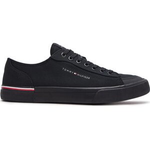 Tenisky Tommy Hilfiger Corporate Vulc Canvas FM0FM04954 Black BDS