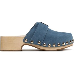 Dřeváky Tommy Hilfiger Th Clog Suede FW0FW07171 Blue Coast DBX