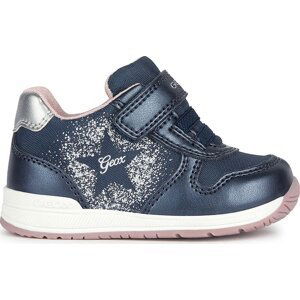 Polobotky Geox B Rishon Girl B360LA 0FUNF C4201 Navy/Dk Silver