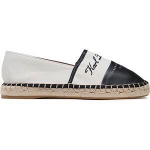 Espadrilky KARL LAGERFELD KL80123 White Lthr/Black