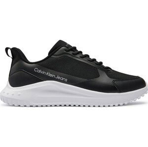 Sneakersy Calvin Klein Jeans Eva Runner Lowlaceup Mix In Mr YM0YM00906 Černá