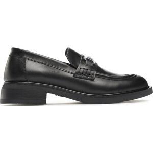 Loafersy KARL LAGERFELD KL41420 Black Lthr w/Silver