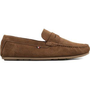 Mokasíny Tommy Hilfiger Casual Hilfiger Suede Driver FM0FM04271 Rockefeller Brown GW0