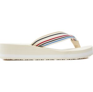 Žabky Tommy Hilfiger Wedge Stripes Beach Sandal FW0FW07858 Calico AEF