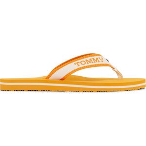 Žabky Tommy Hilfiger Hilfiger Webbing Pool Slide FW0FW07859 Rich Ochre SG3