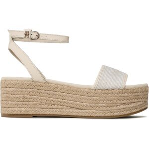 Espadrilky Tommy Hilfiger Th Woven Platform Sandal FW0FW07345 Sugarcane AA8