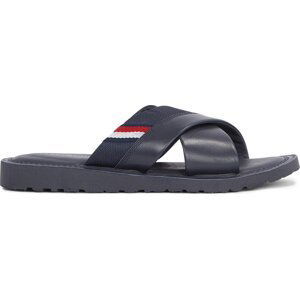 Nazouváky Tommy Hilfiger Core Hilfiger Lth Criss C Sandal FM0FM05010 Desert Sky DW5