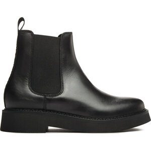 Kotníková obuv s elastickým prvkem Tommy Jeans Tjw Chelsea Flat Boot EN0EN02311 Black BDS