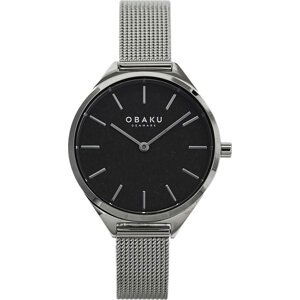 Hodinky Obaku Kaffe V257LHCNMC Silver/Black