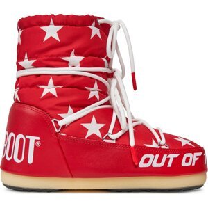 Sněhule Moon Boot Light Low Stars 14601700002 Red / White 002