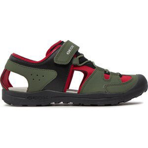 Sandály Geox J Vaniett Boy J455XA 015CE C3267 D Military/Red