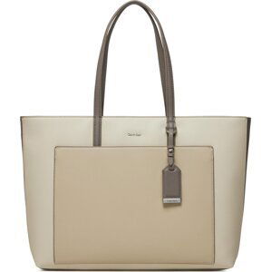 Kabelka Calvin Klein Ck Must K60K611454 Dk Ecru/ Stony Beige/ Medium Taupe PC4