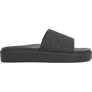 Nazouváky Tommy Hilfiger Th Platform Pool Slide FW0FW07855 Černá