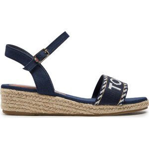 Espadrilky Tommy Hilfiger Rope Wedge Sandal T3A7-33287-0890 Blue 800