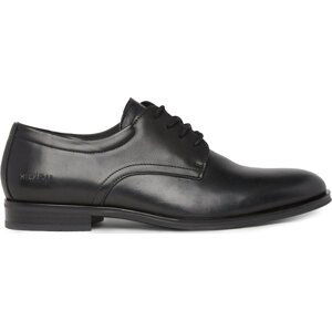 Polobotky Tommy Hilfiger Casual Hilfiger Leather Shoe FM0FM05032 Černá