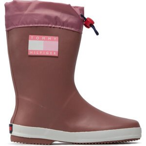 Holínky Tommy Hilfiger Rain Boot T3X6-30766-0047 S Antique Rose 303