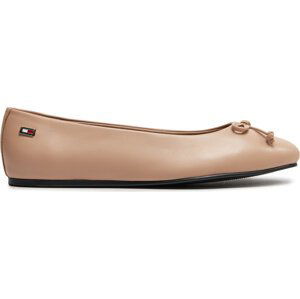 Baleríny Tommy Hilfiger Essential Chic Ballerina FW0FW08059 Béžová