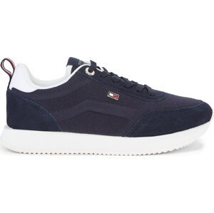 Sneakersy Tommy Hilfiger Flag Knit Runner FW0FW07916 Space Blue DW6