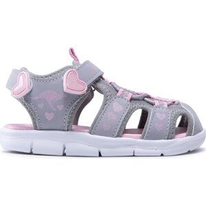 Sandály KangaRoos K-Mini 02035 000 2109 Vapor Grey/English Rose Glitter