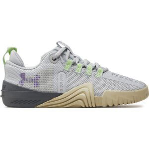 Boty Under Armour Ua W Tribase Reign 6 3027342-100 Halo Gray/High Vis Yellow/Provence Purple