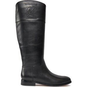 Kozačky ve vojenském stylu Lauren Ralph Lauren 802915418002 Black