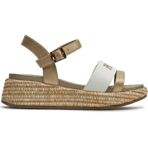 Espadrilky Tommy Hilfiger Platform Sandal T3A2-33263-0326 S Zlatá