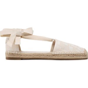 Espadrilky Tommy Hilfiger Closed Toe Espadrille Monogram W FW0FW07253 Écru