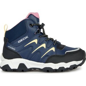 Kotníková obuv Geox J Magnetar G. B Abx J264LB 054FU CF42M M Navy/Lt Yellow