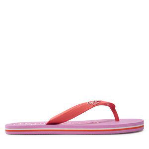 Žabky Pepe Jeans Bay Beach Brand W PLS70157 Červená