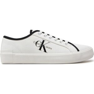 Sneakersy Calvin Klein Jeans Skater Vulcanized Low Cs Ml Mr YW0YW01453 Bright White/Black 01W