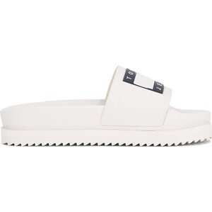 Nazouváky Tommy Jeans Tjw Elevated Flatform Slide EN0EN02451 Ecru YBL