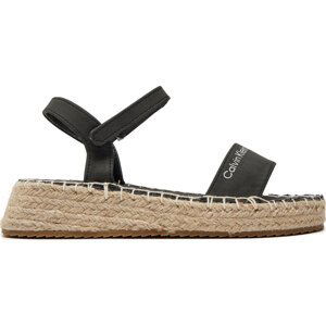 Espadrilky Calvin Klein Jeans Rope Wedge V3A7-80839-1708 S Black 999