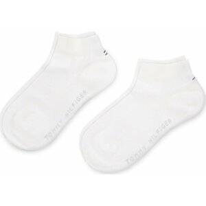 Sada 2 párů dětských nízkých ponožek Tommy Hilfiger 301390 White 300