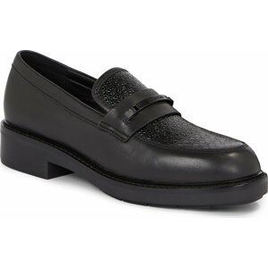 Loafersy Calvin Klein Rbr Sole Loafer W/Hw-Nano Mono HW0HW01723 Ck Black BEH