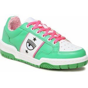 Sneakersy Chiara Ferragni CF3108-078 Green/Pink Fluo