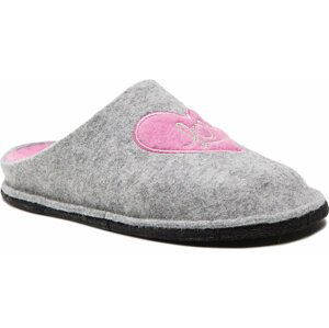 Bačkory Big Star Shoes KK276020 Lt.Grey/Pink