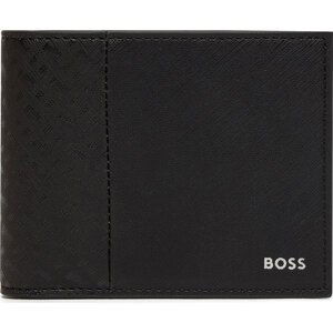 Velká pánská peněženka Boss Zair M Trifold Windo 50517059 Černá