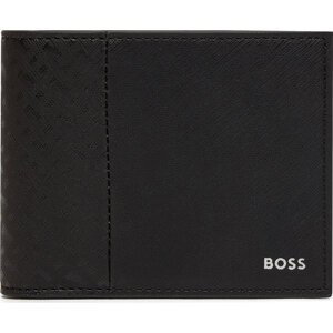 Velká pánská peněženka Boss Zair M Trifold Windo 50517059 Černá