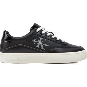 Sneakersy Calvin Klein Jeans Classic Cupsole Low Lace Lth Ml YW0YW01527 Černá