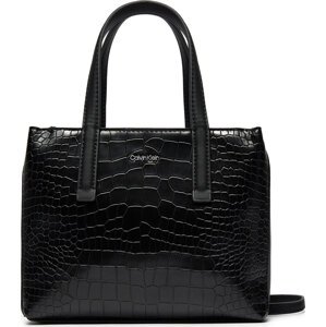 Kabelka Calvin Klein Ck Must Mini Tote_Croco K60K612163 Černá