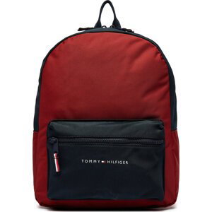 Batoh Tommy Hilfiger Essential Colorblock Backpack AU0AU01917 Červená